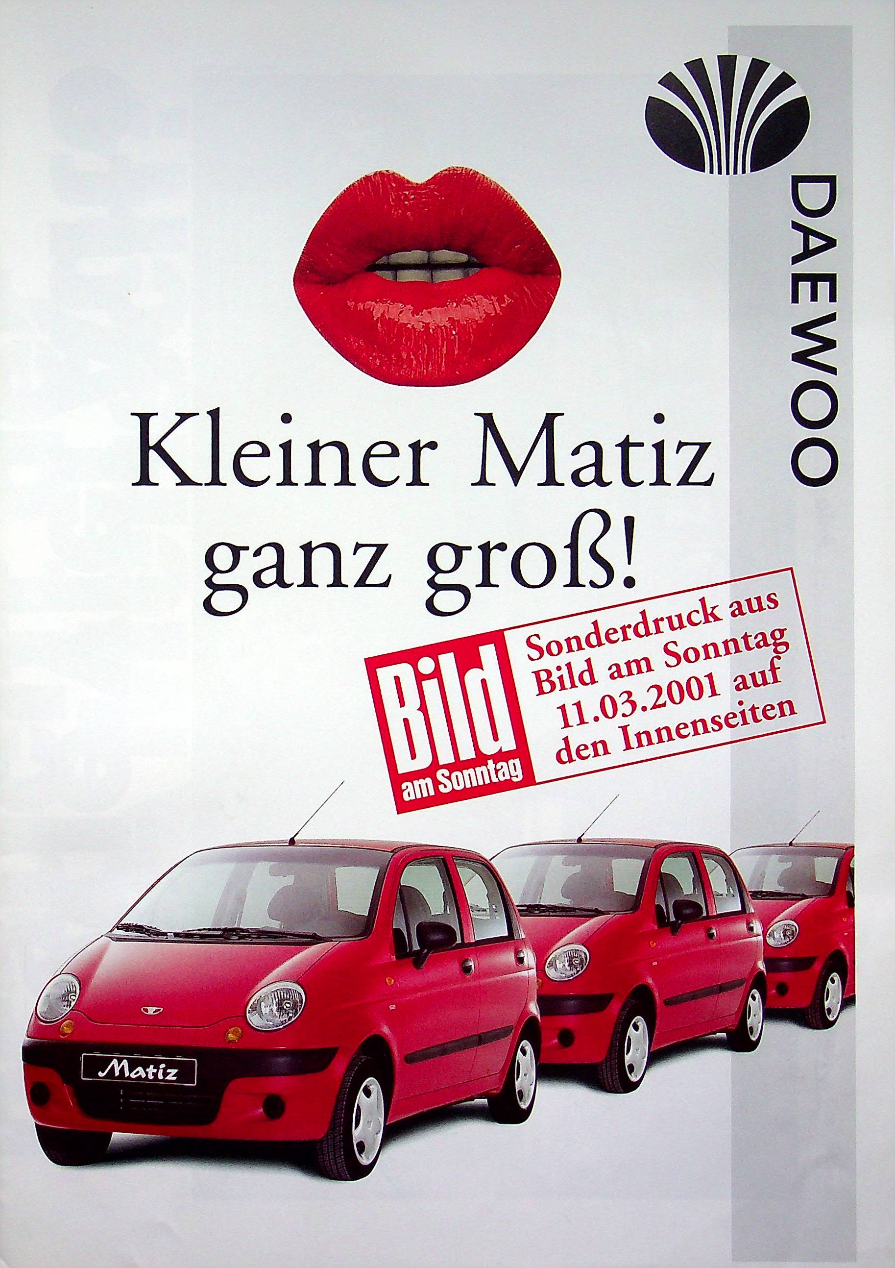 Daewoo Matiz - Pressestimmen - Prospekt 2000