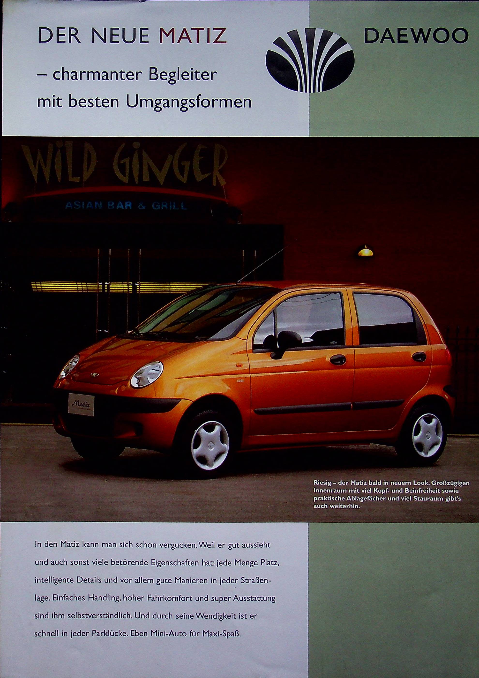 Daewoo Matiz Prospekt 10/2000