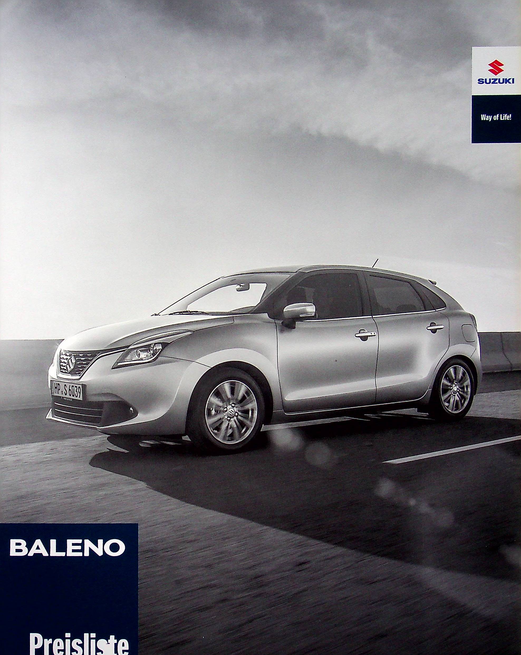 Suzuki Baleno - Preisliste & Extras - Prospekt 03/2017