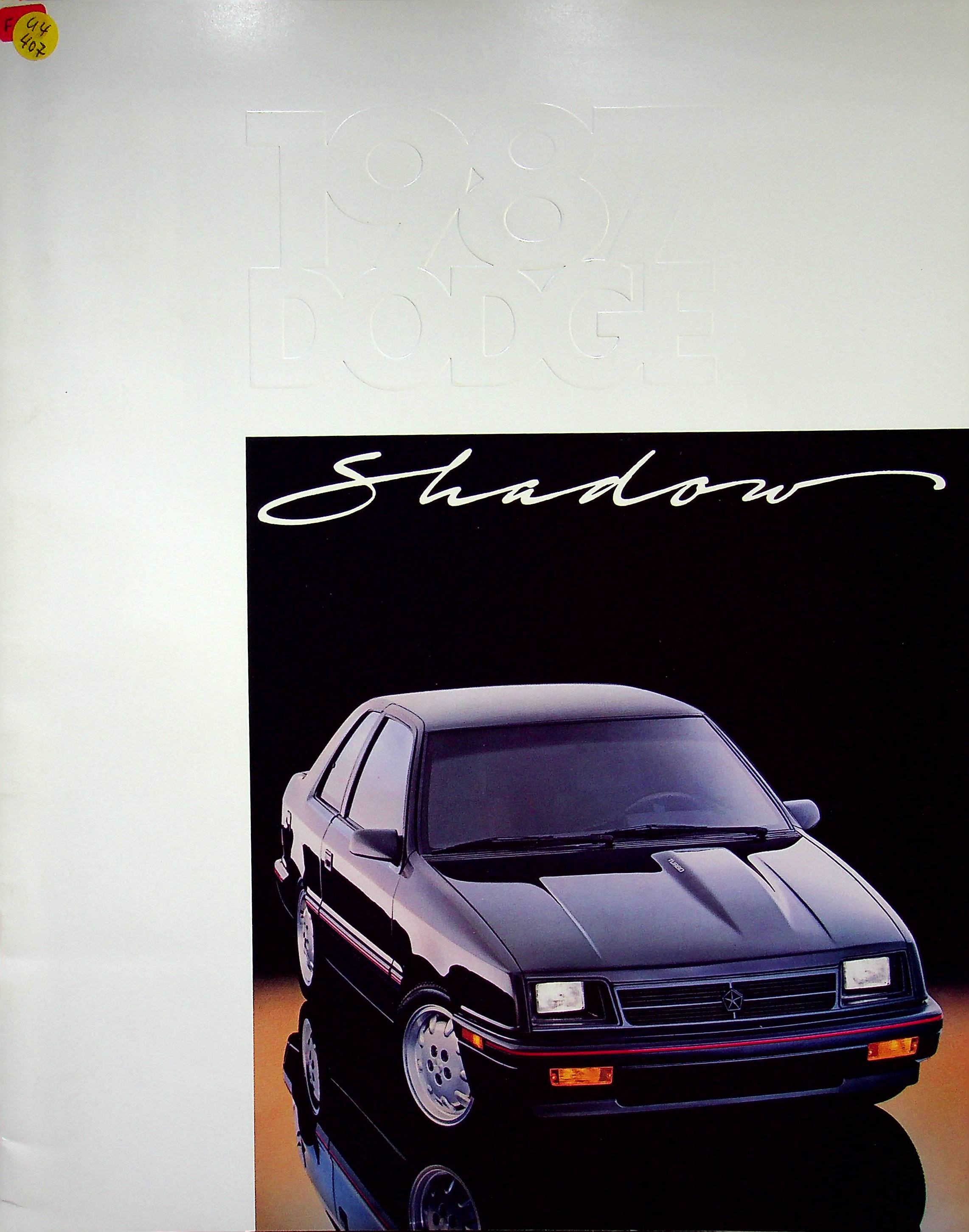Dodge Shadow - USA - Übergröße - Prospekt 08/1986