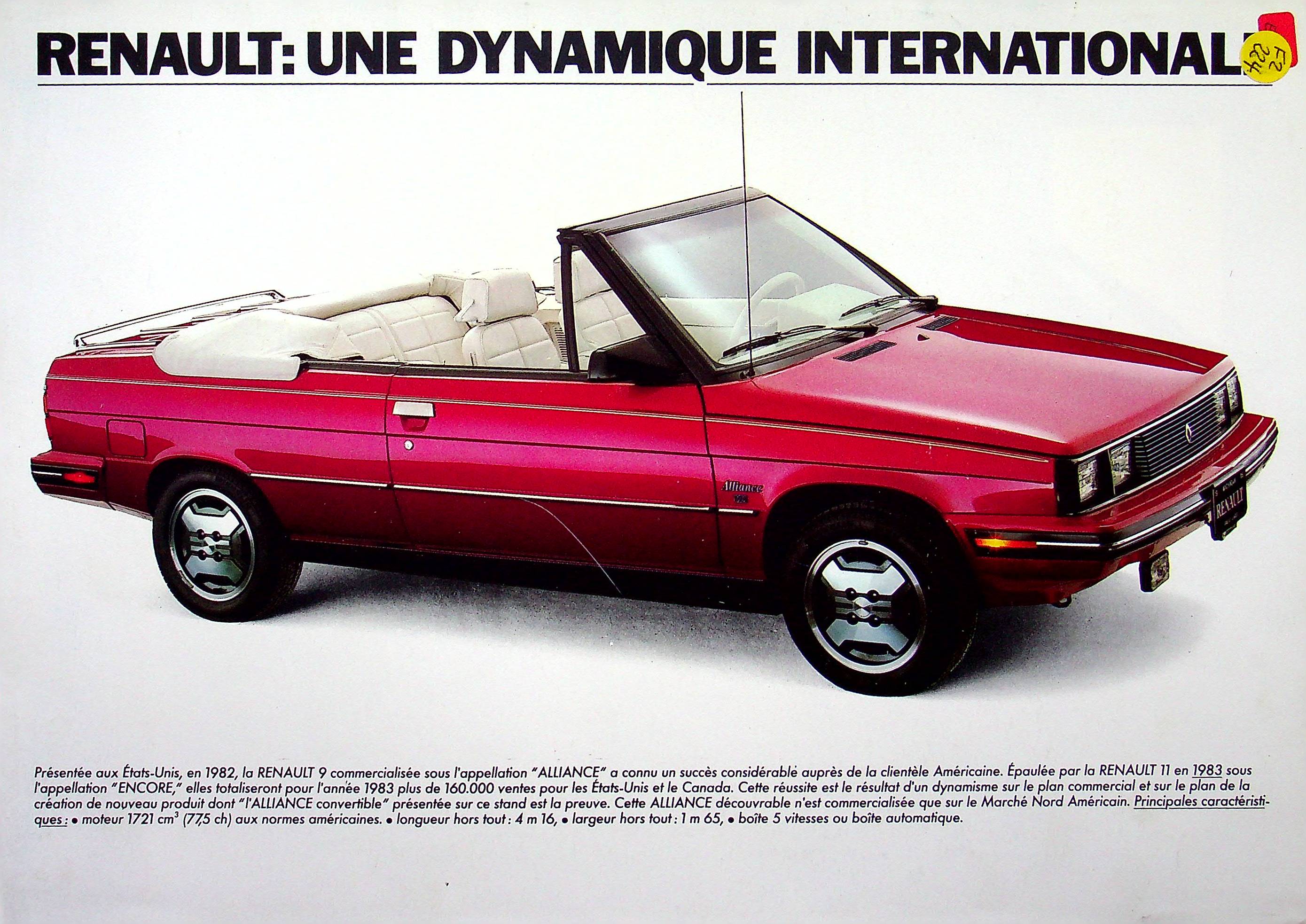 Renault R 9 Cabrio + R 11 Prospekt 198? Renault R 9 Cabrio + R 11 Prospekt 198?