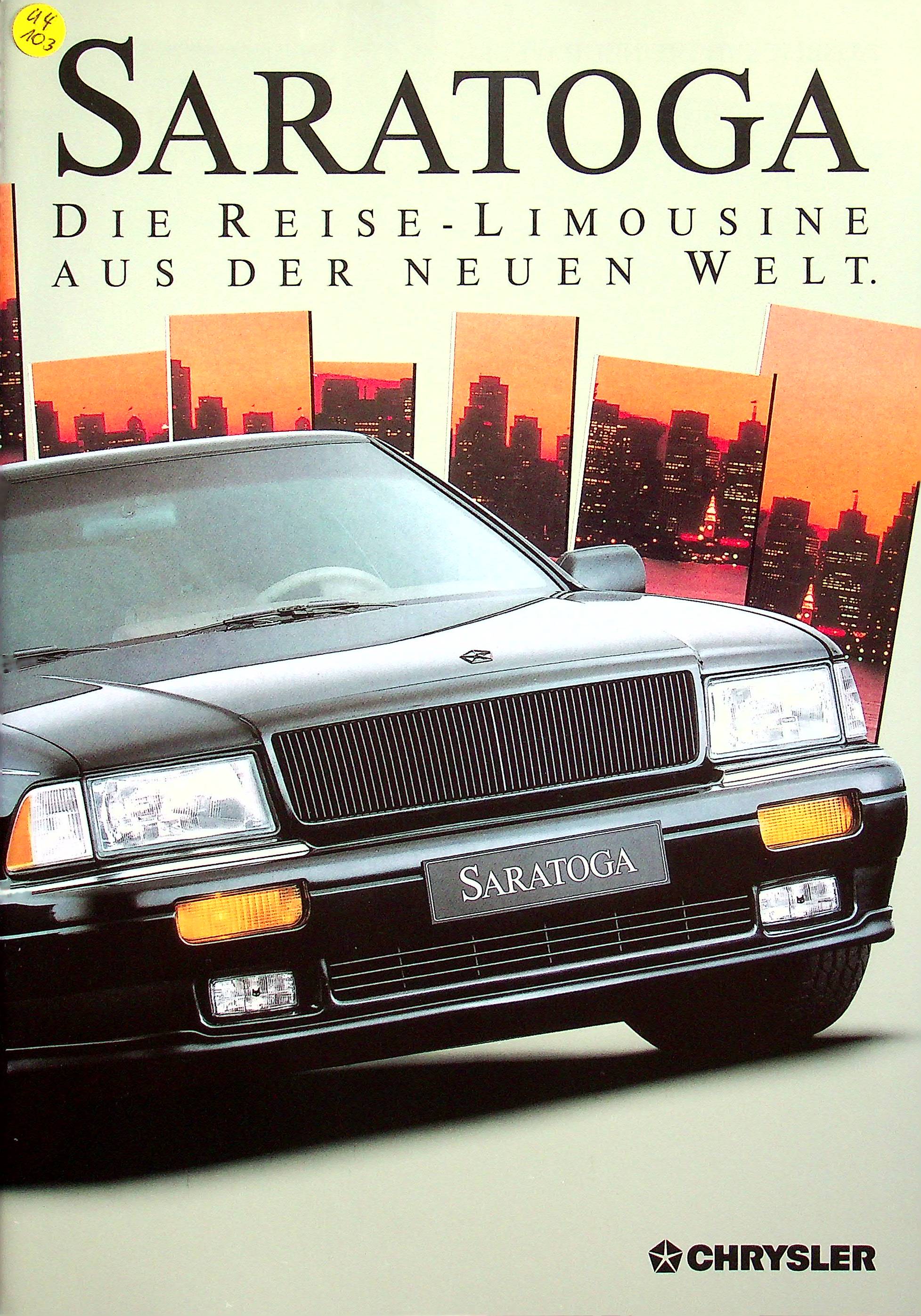 Chrysler Saratoga Prospekt 10/1989