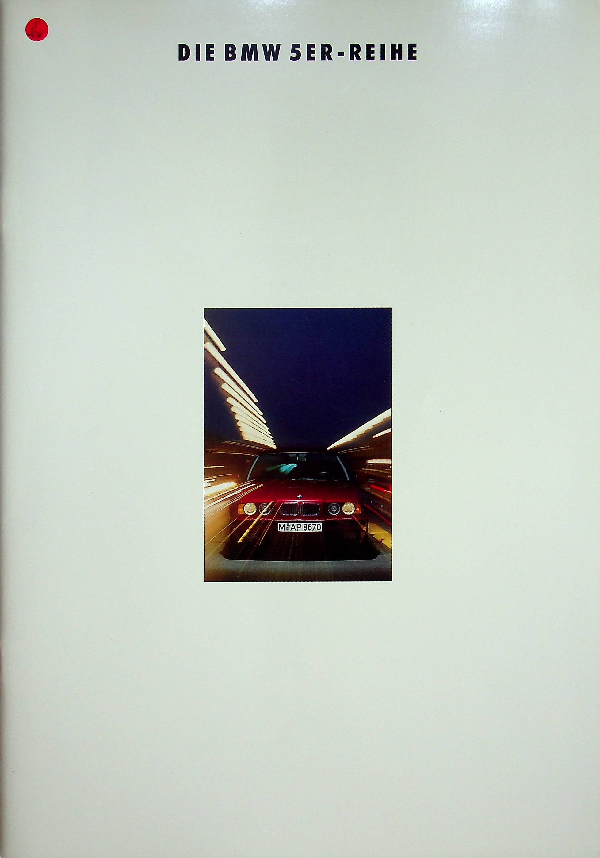 BMW 5er Reihe E34 Prospekt 02/1992