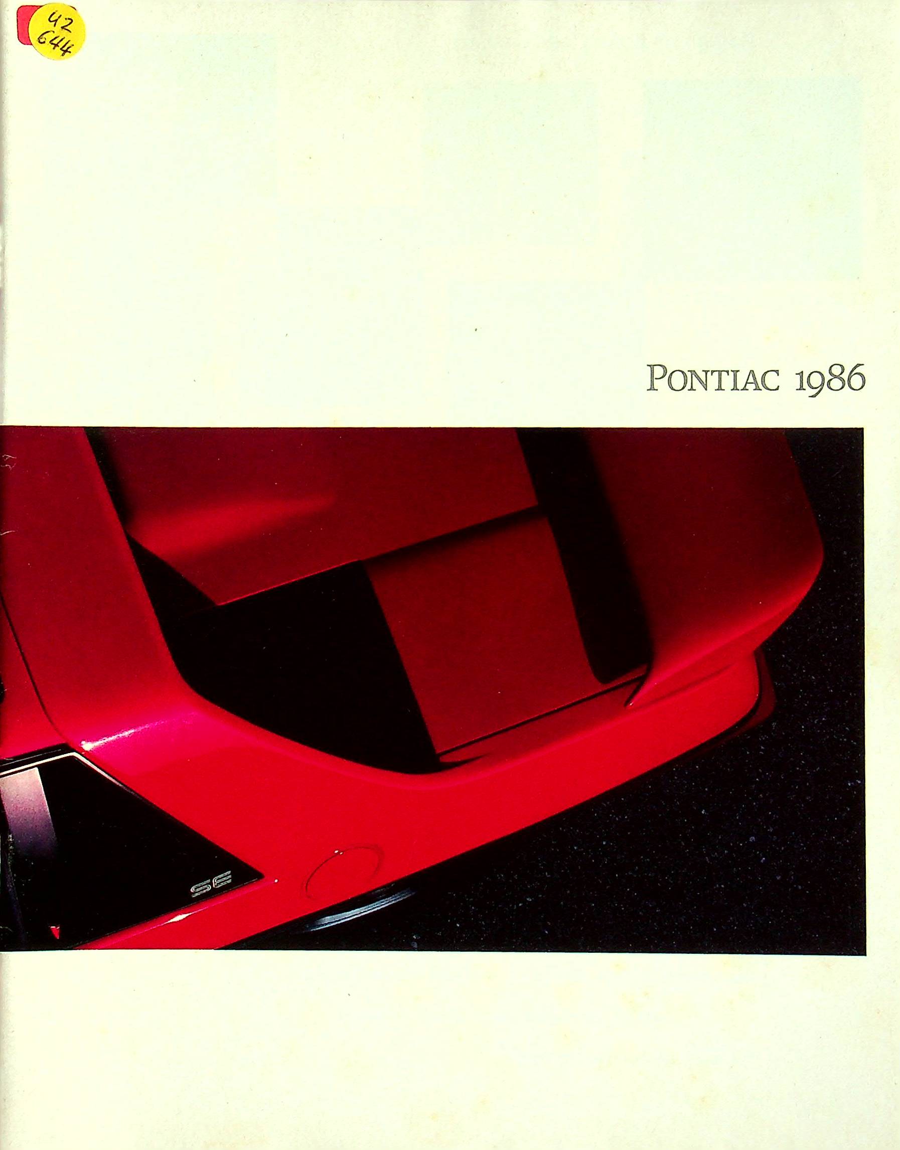 Pontiac Bonneville Grand AM Firebird - USA - Prospekt 1986