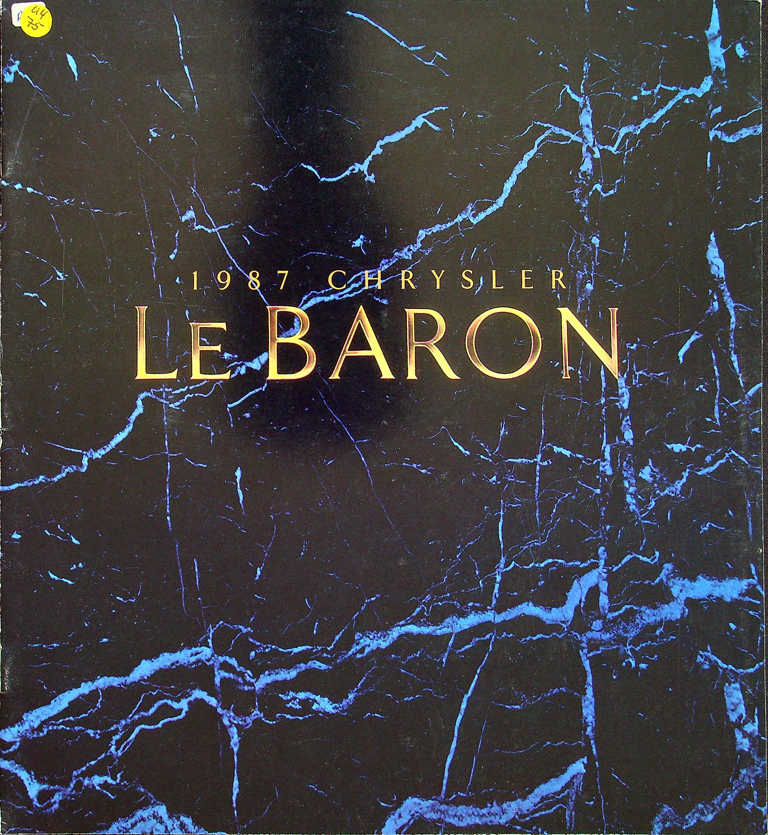 Chrysler Le Baron - USA - Übergröße - Prospekt 1986