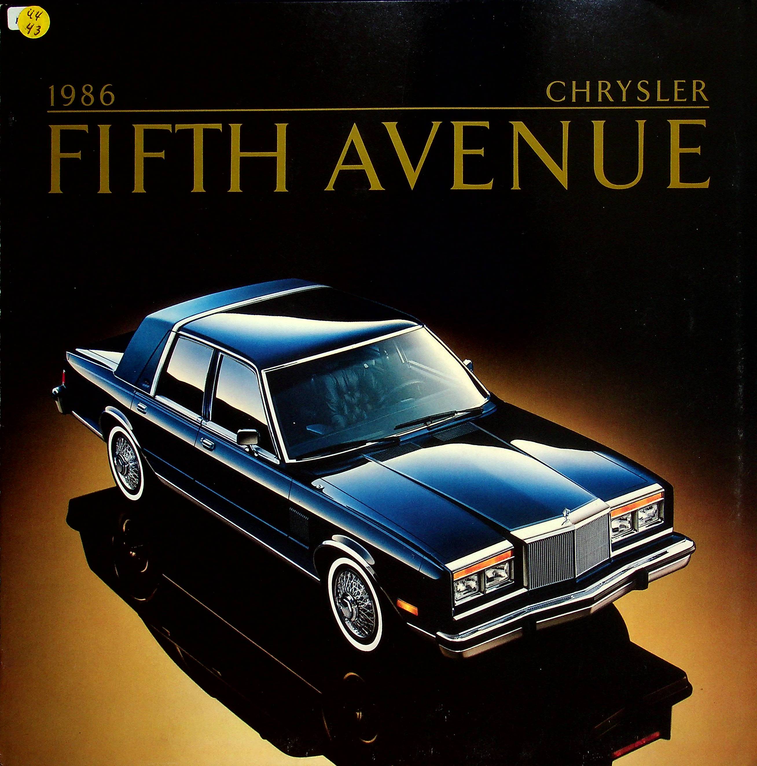 Chrysler New Yorker 5th Avenue - USA - Prospekt 1986