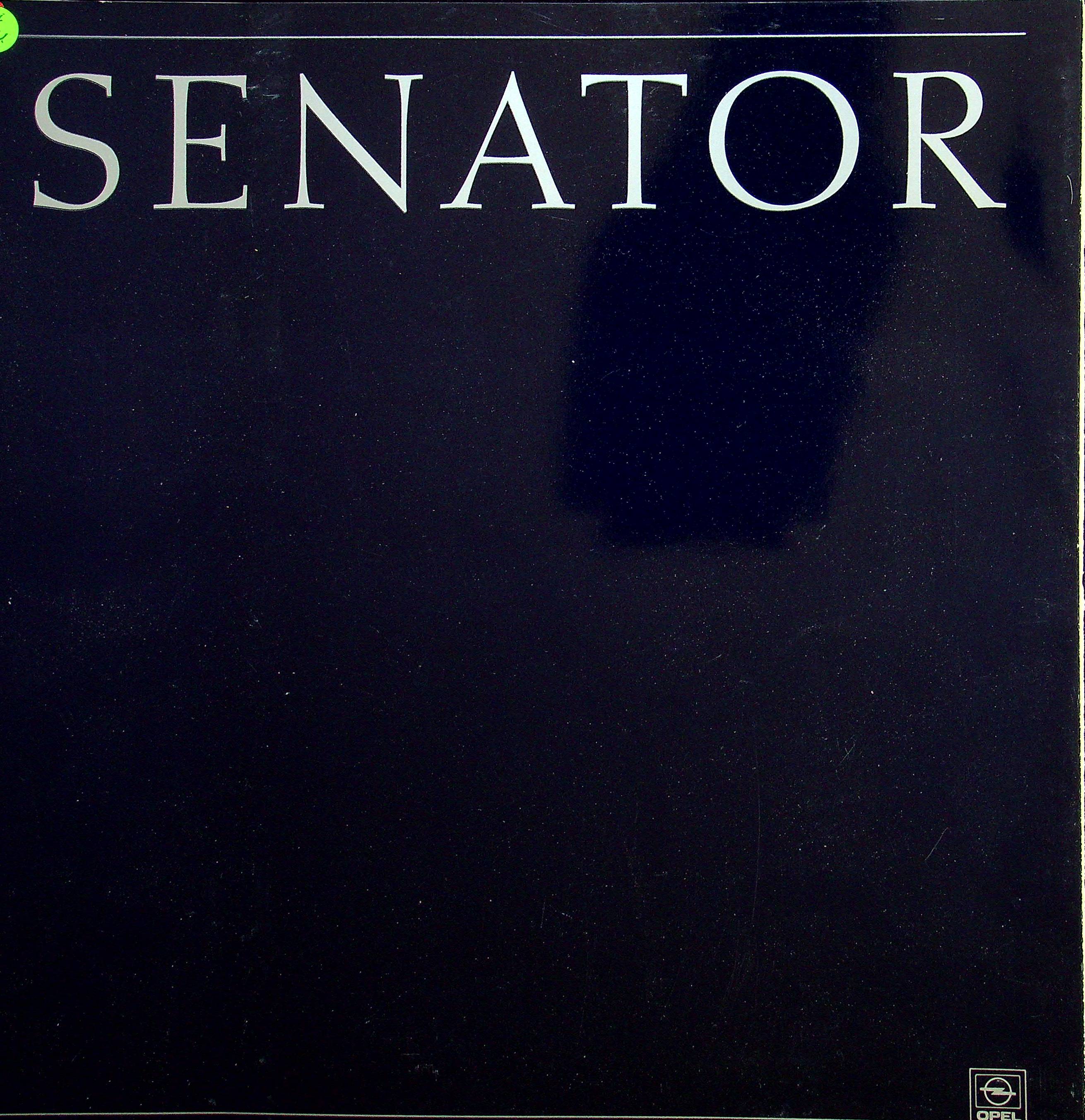 Opel Senator B - Übergröße - Prospekt 07/1987