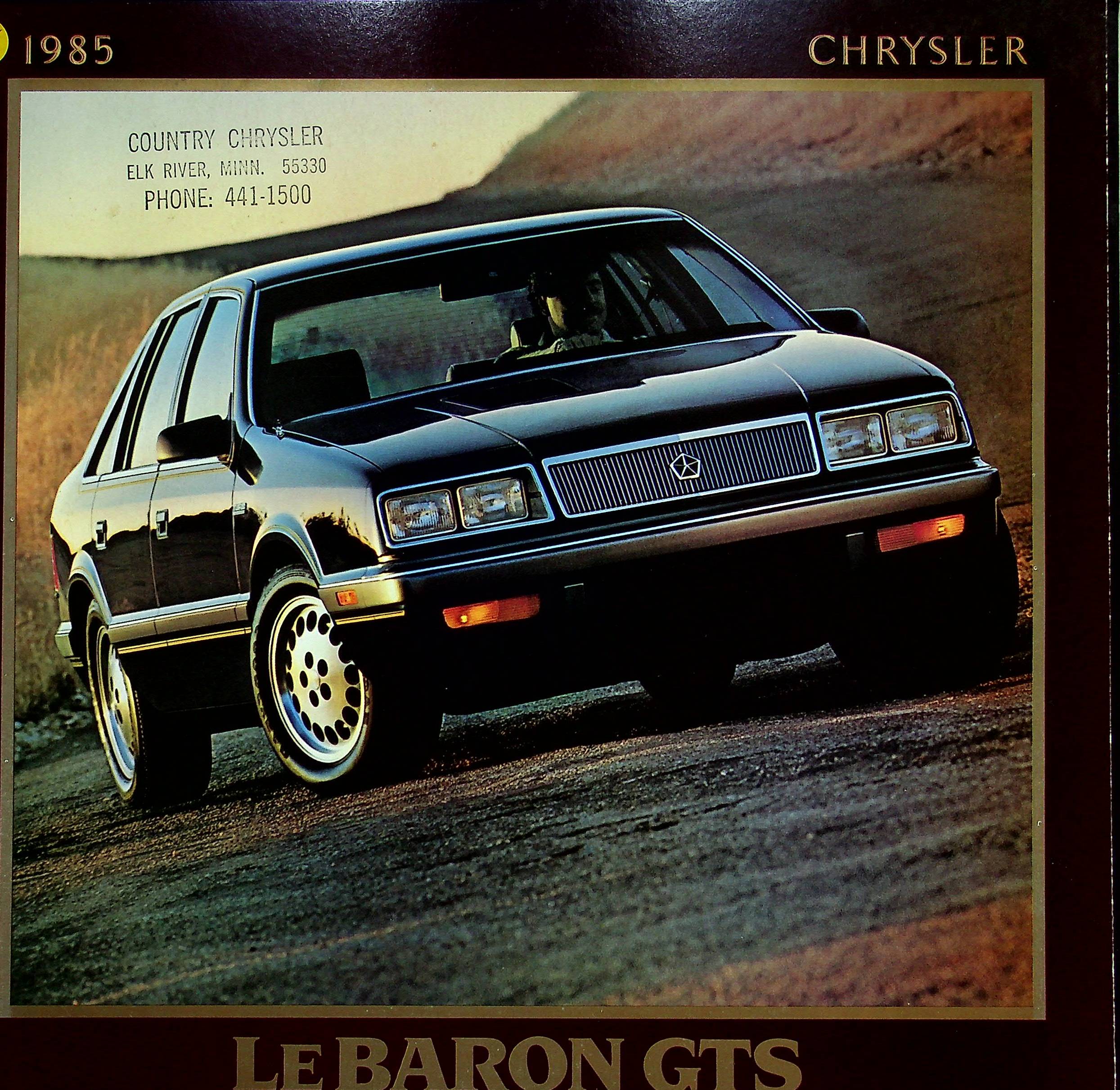 Chrysler Le Baron GTS - USA - Übergröße - Prospekt 1985