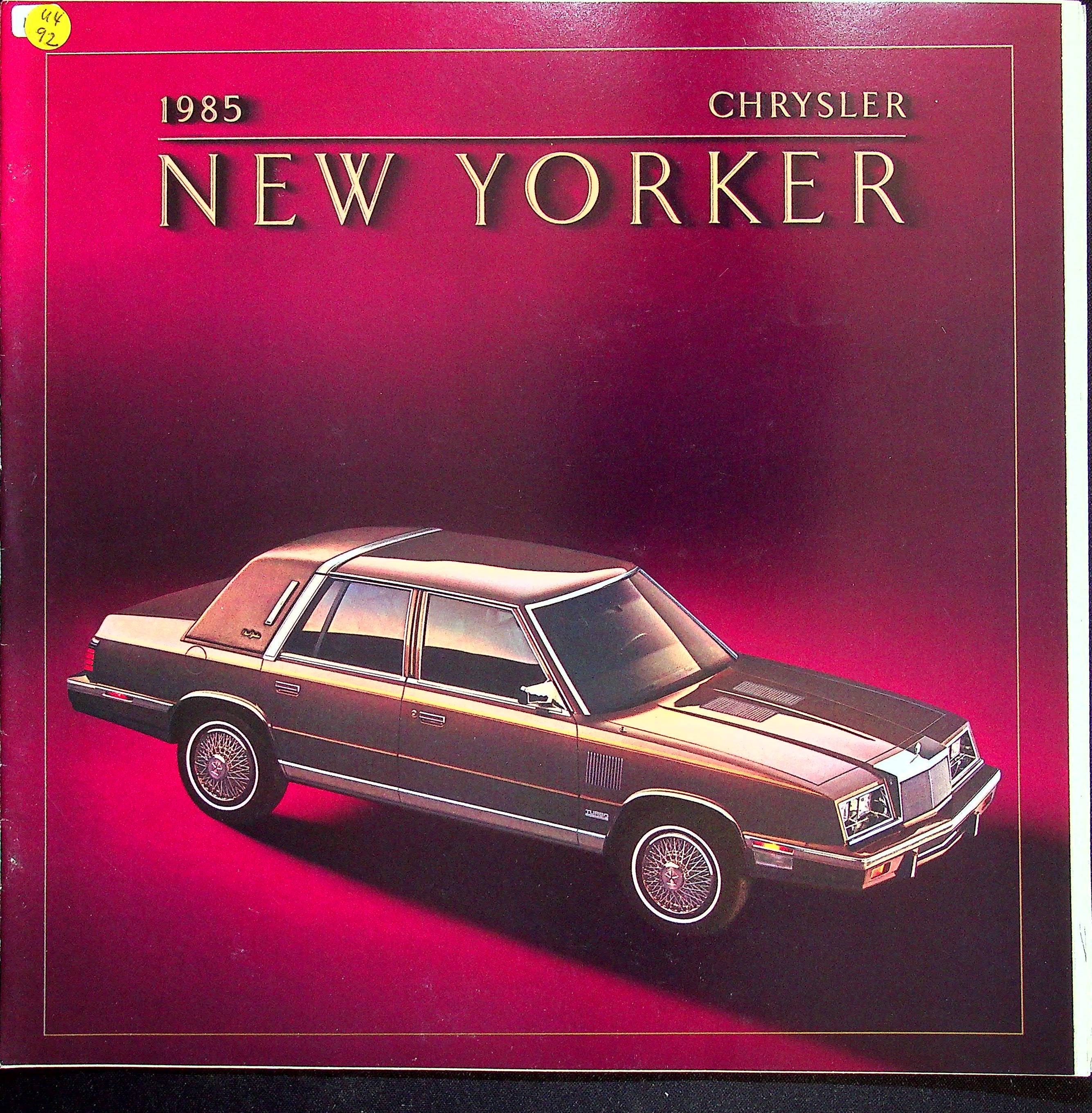 Chrysler New Yorker - USA - Übergröße - Prospekt 1985