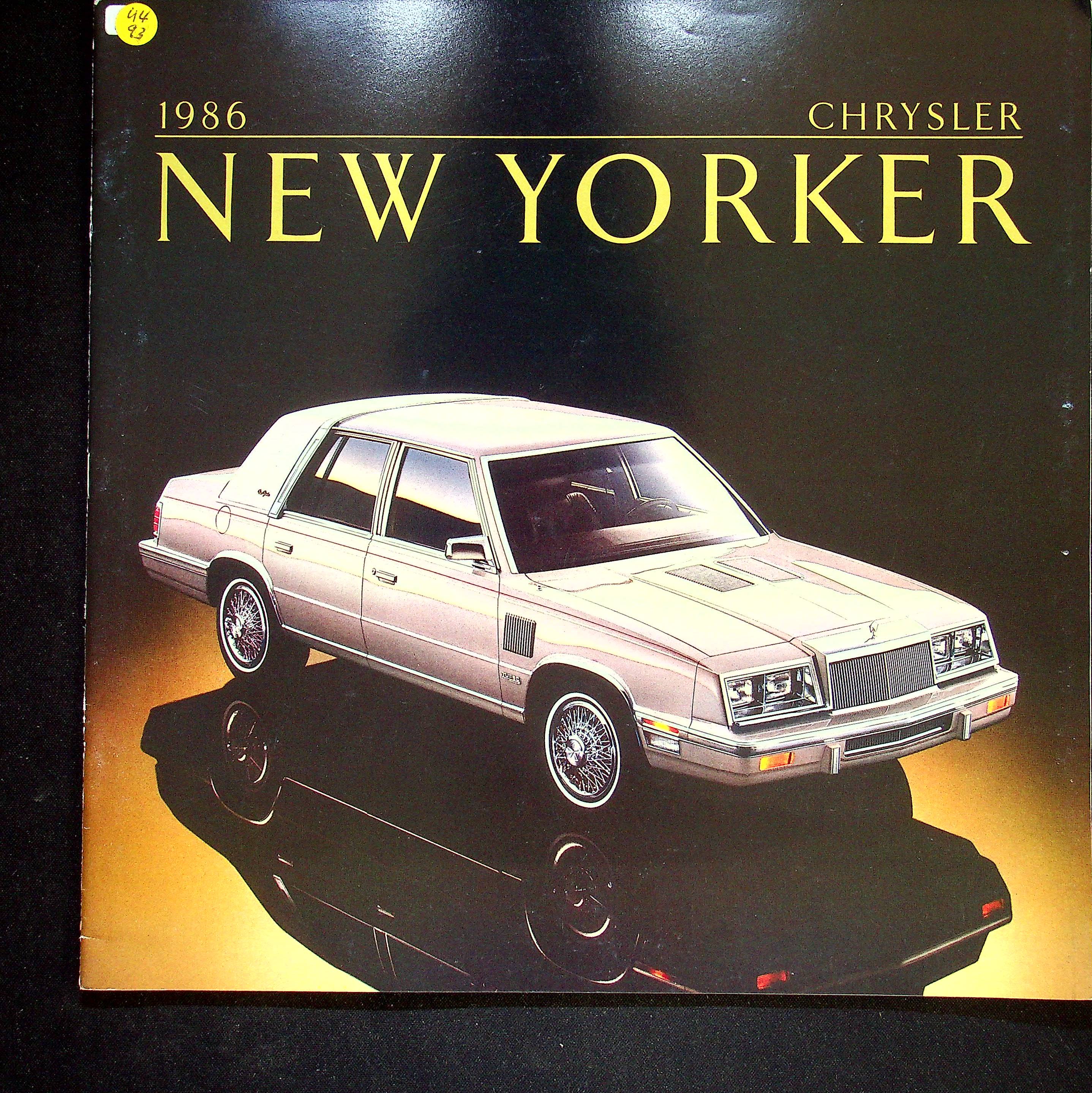 Chrysler New Yorker - USA - Übergröße - Prospekt 1986
