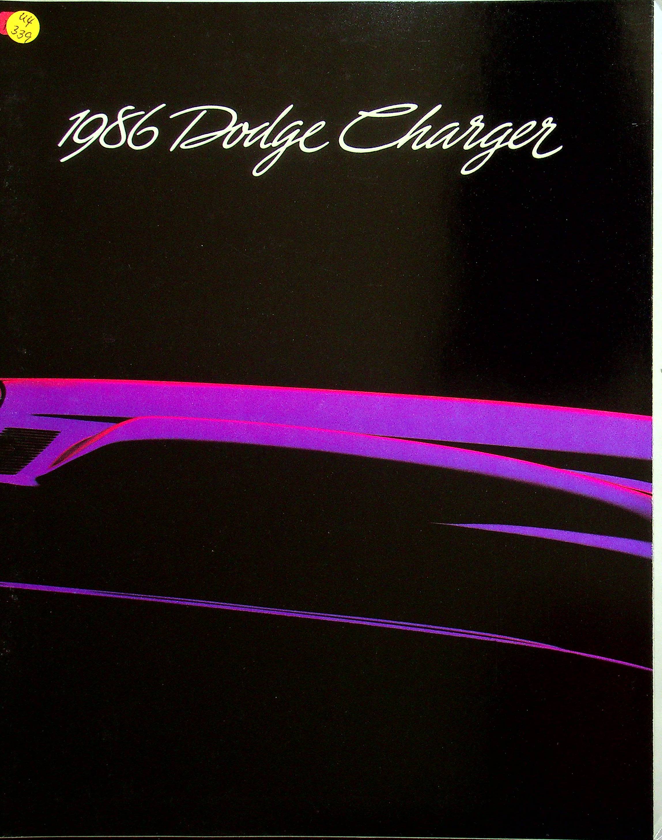 Dodge Charger - USA - Übergröße - Prospekt 1986