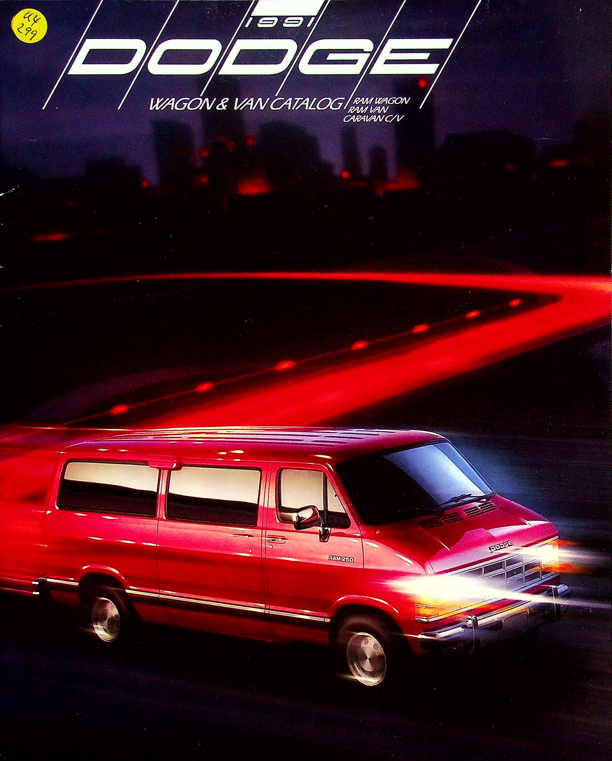 Dodge Ram Wagon Van Caravan - USA - Prospekt 1991