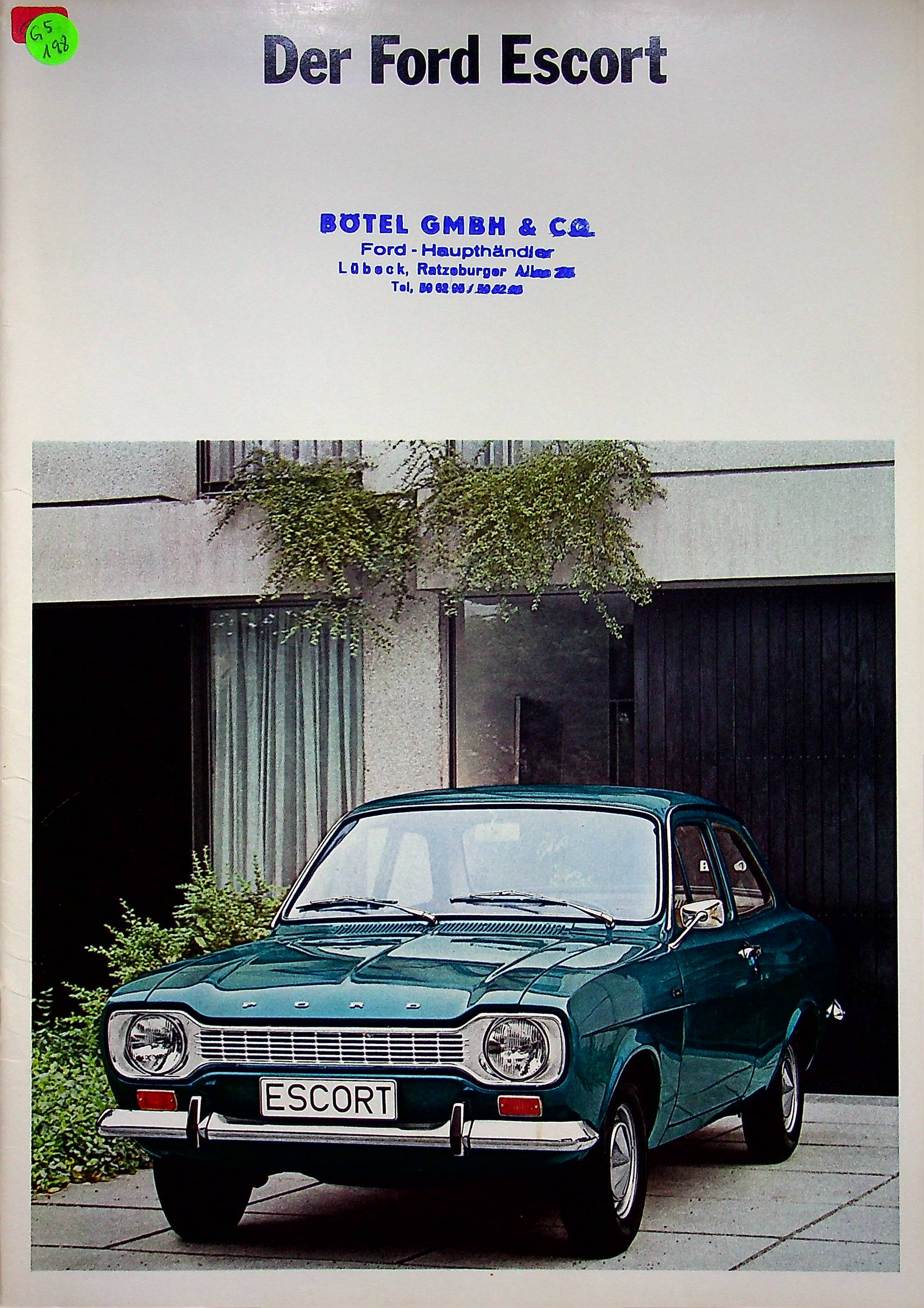 Ford Escort Prospekt 197?