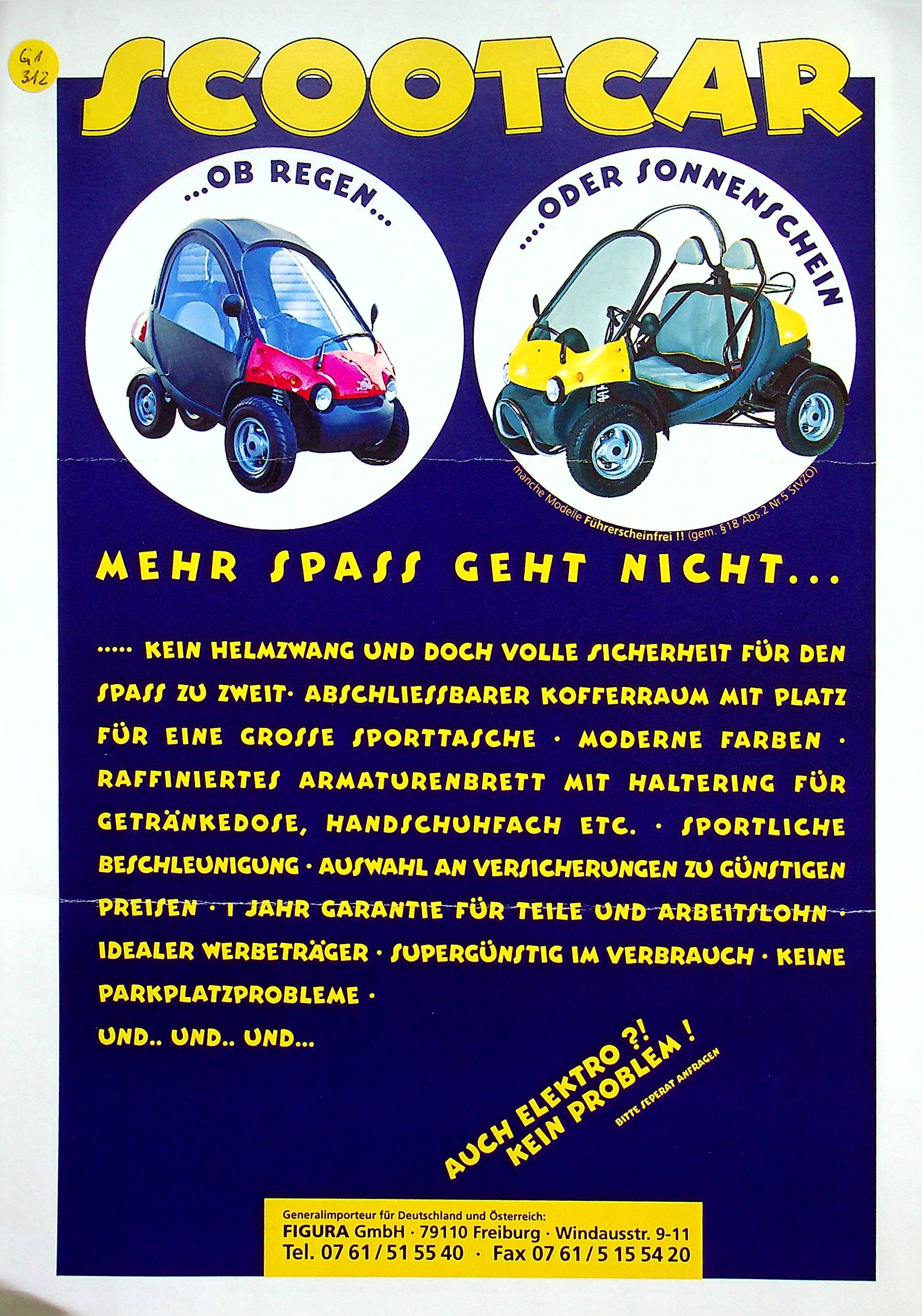 Figura Scootcar Prospekt 199?