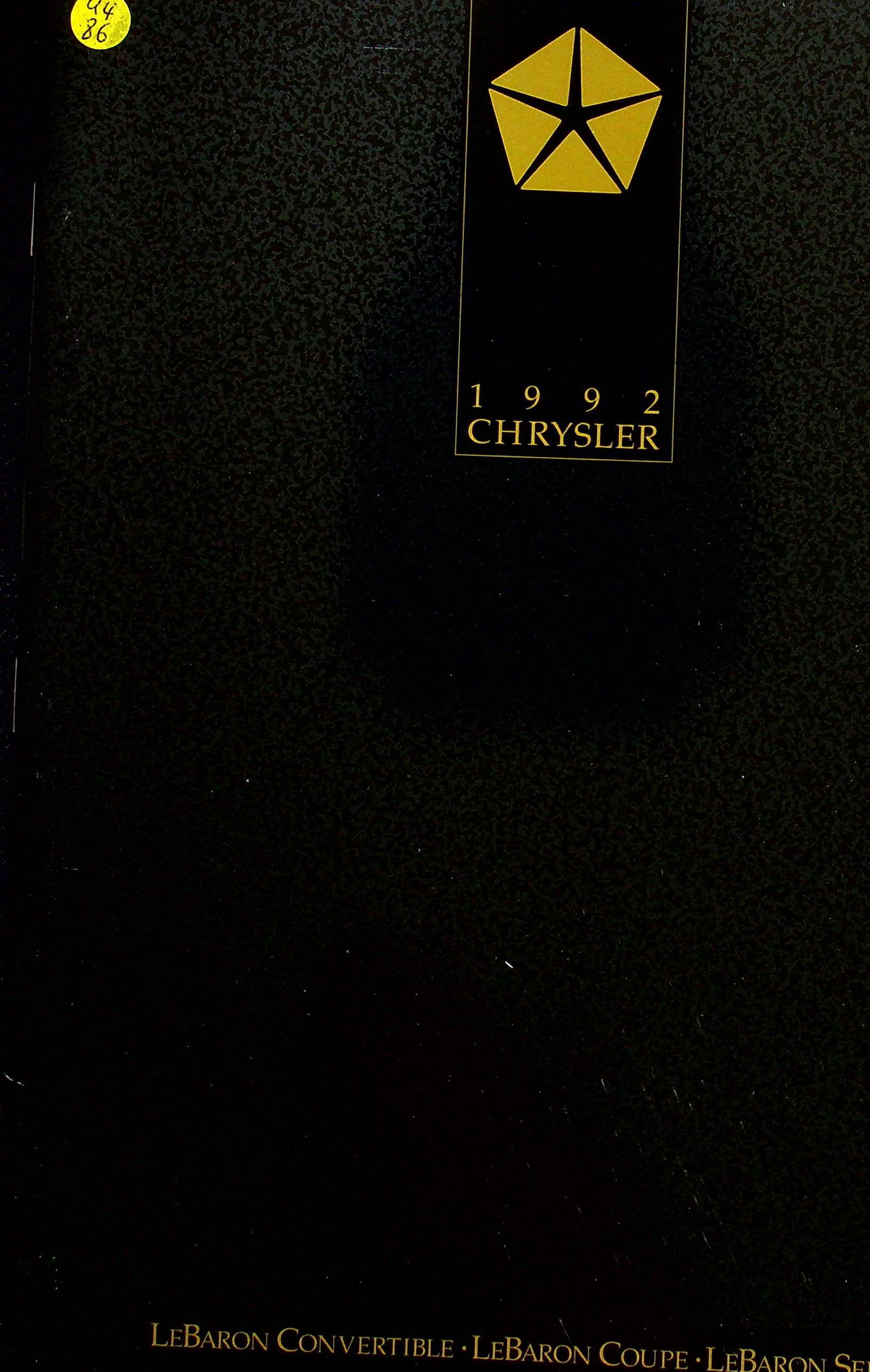 Chrysler Le Baron Cabrio Coupe - USA - Prospekt 07/1991