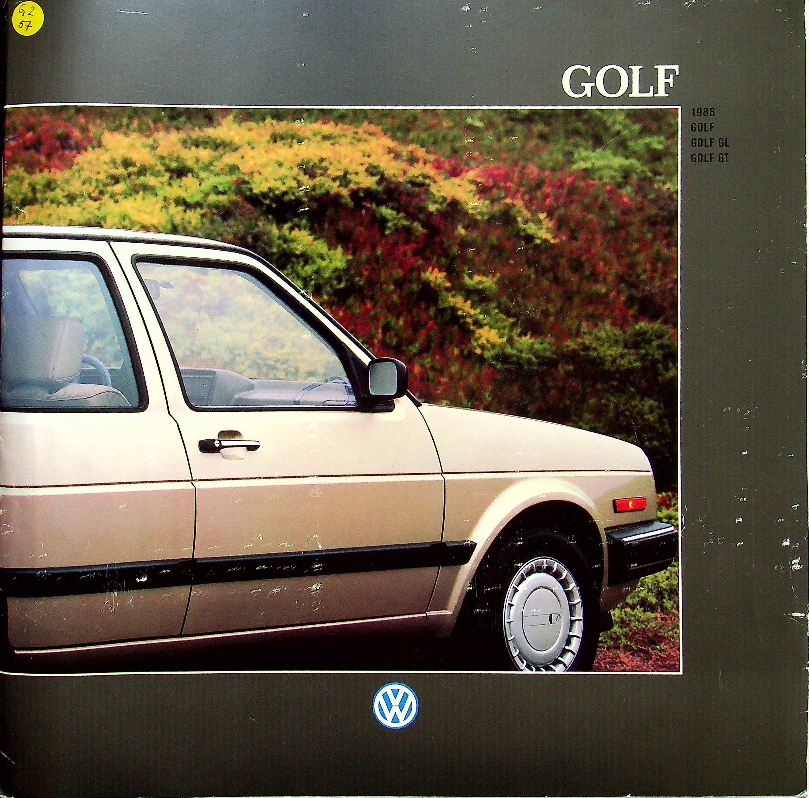 VW Golf II - USA - Prospekt 1988