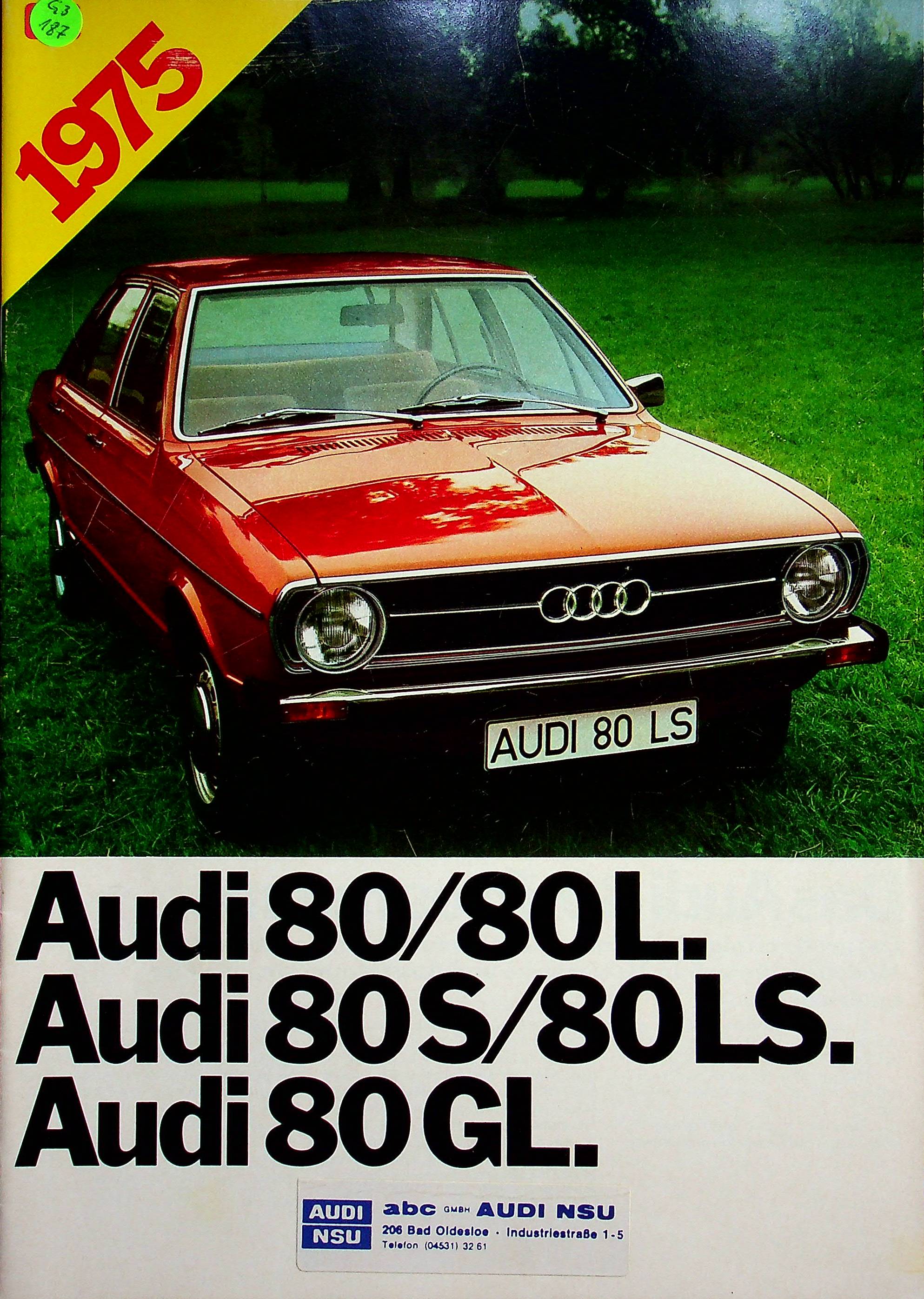 Audi 80 Prospekt 08/1974