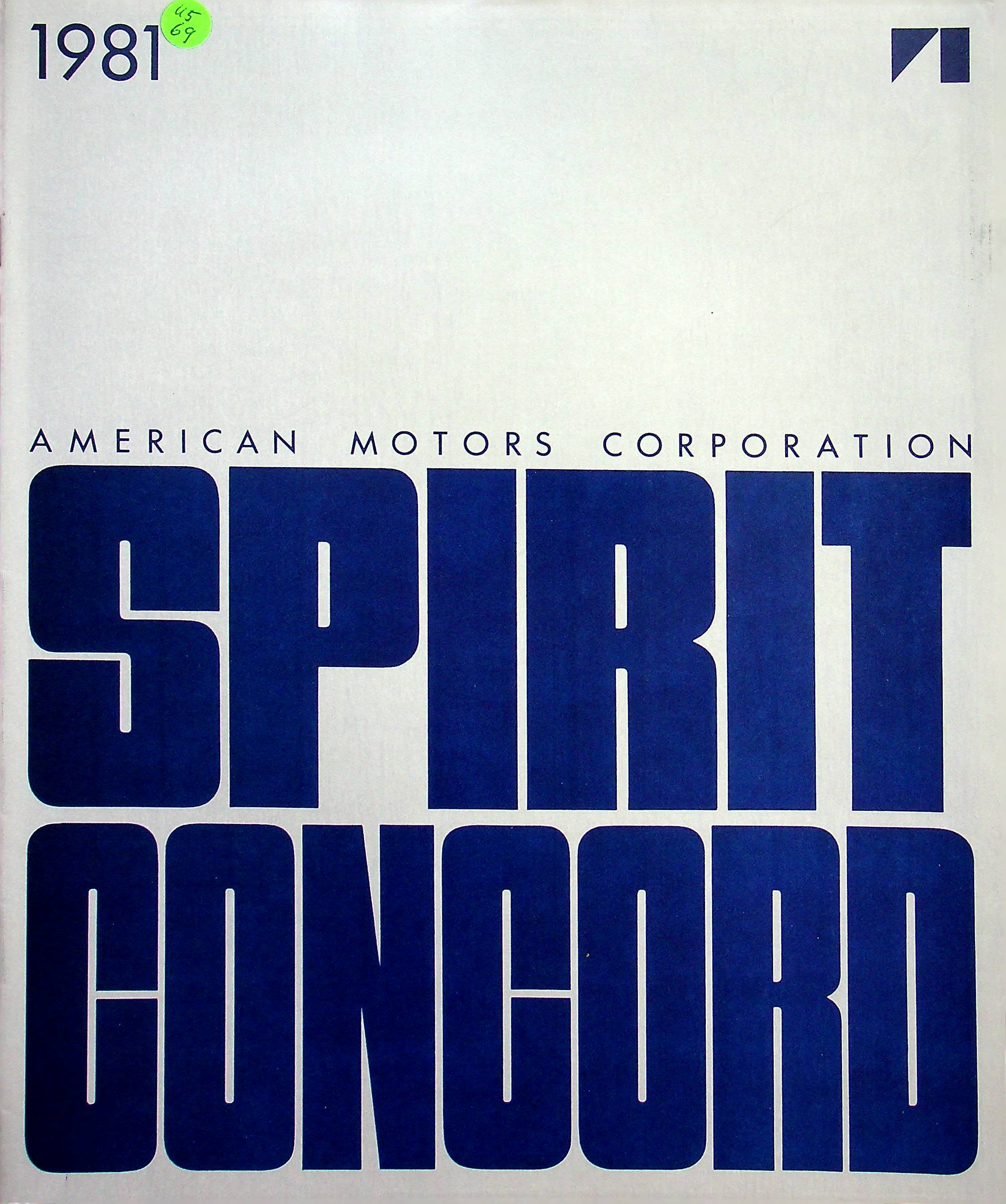 AMC Spirit Concord - USA - Prospekt 1981