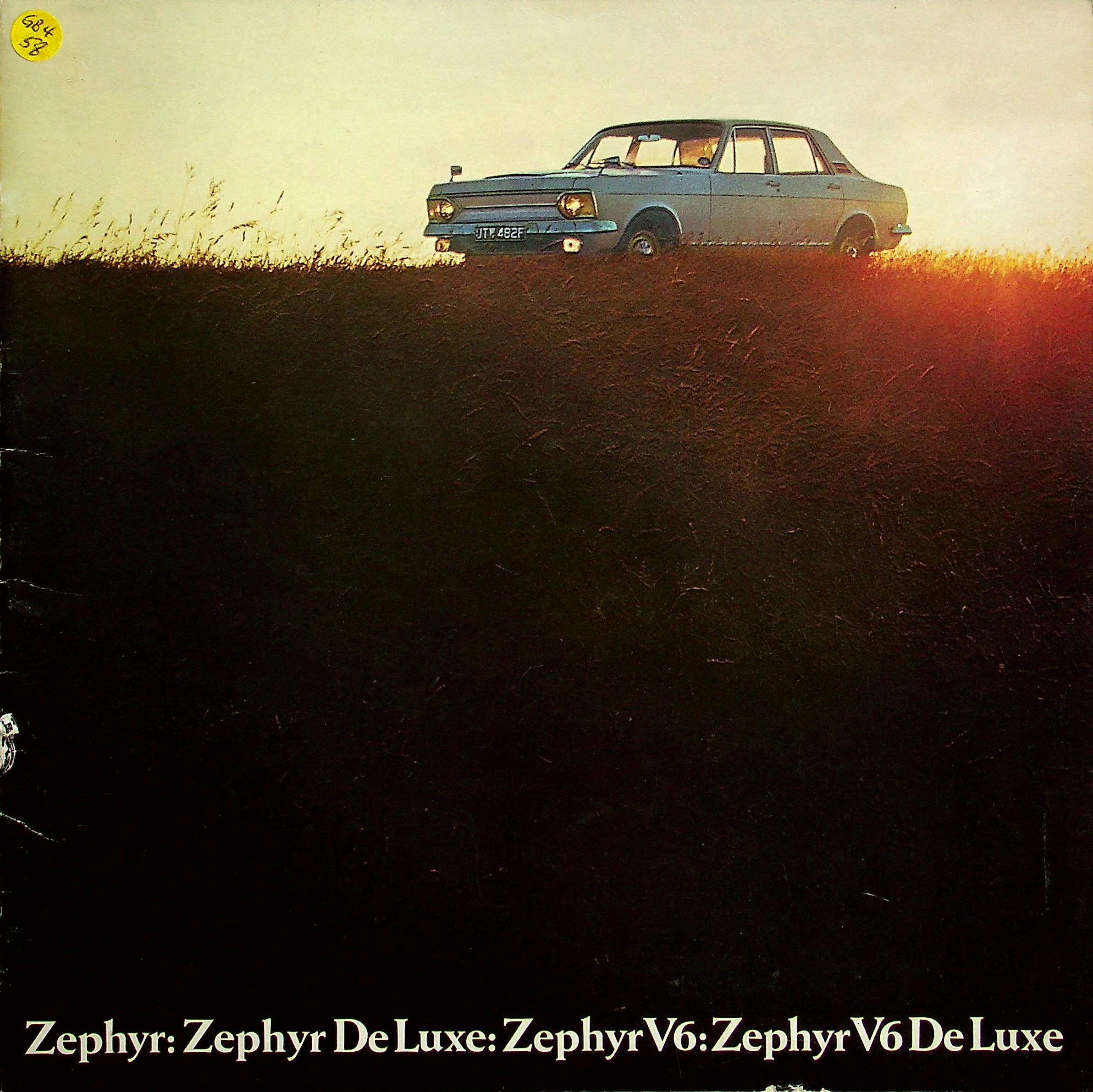 Ford Zephyr de Luxe + V6 - UK - Prospekt 10/1967