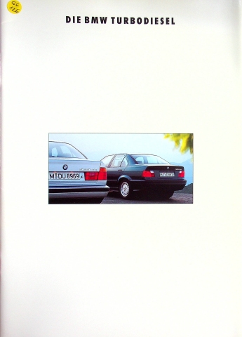 BMW 325td 525tds Prospekt 02/1992