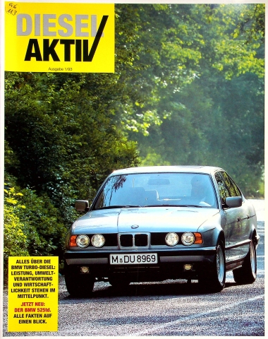 BMW 525td E34 - Diesel aktiv - Prospekt 01/1993