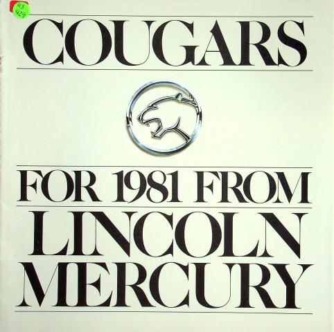 Mercury Cougar - USA - Prospekt 1981