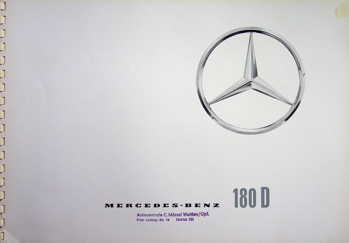 Mercedes 180 D Prospekt 07/1959