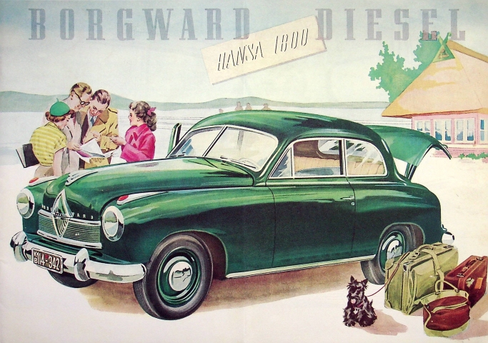 Borgward Hansa 1100 Diesel - reprint - Prospekt 1995
