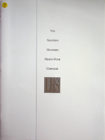 Chrysler LHS - USA - Prospekt 1994