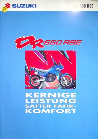 Suzuki DR 650 RSE Prospekt 11/1992