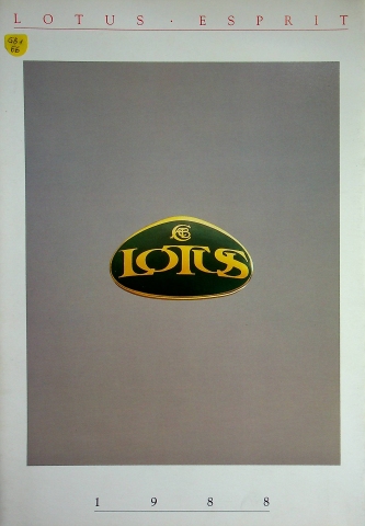 Lotus Esprit Prospekt 1988