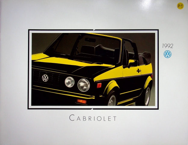 VW Golf I Cabrio - USA - Prospekt 1992