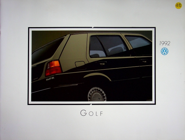VW Golf II - USA - Prospekt 1992