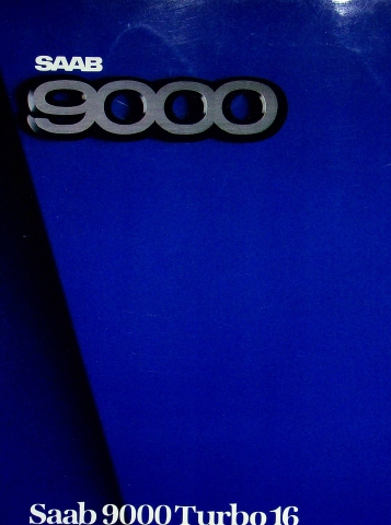 Saab 9000 Turbo 16 - UK - Prospekt 1985