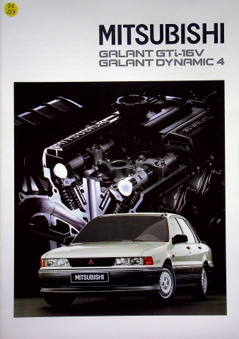 Mitsubishi Galant GTi-16V Dynamic 4 Prospekt 05/1989