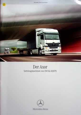 Mercedes Axor Prospekt 08/2001