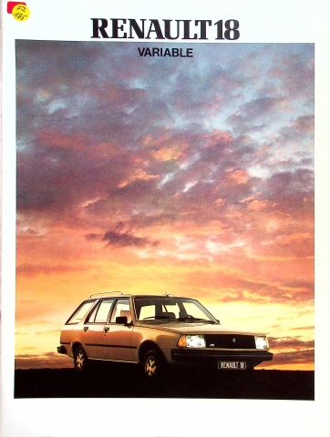 Renault R 18 Variable Prospekt 198? Renault R 18 Variable Prospekt 198?