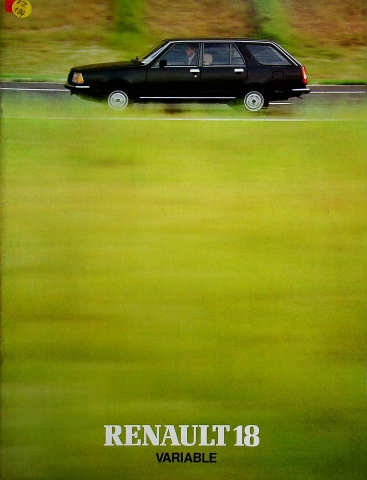 Renault R 18 Variable Prospekt 198? Renault R 18 Variable Prospekt 198?