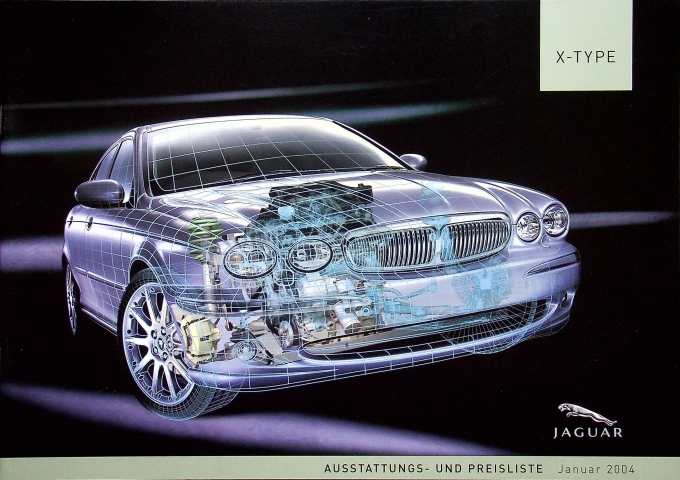 Jaguar X-Type - Preisliste & Extras - Prospekt 01/2004