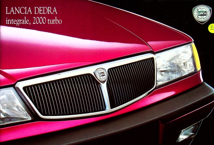 Lancia Dedra integrale 2000 Turbo - Italien - Prospekt 1991