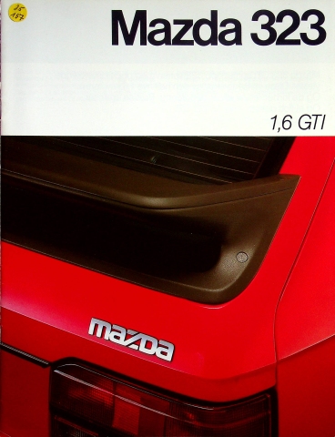 Mazda 323 1.6 GTI - Schweden - Prospekt 198?