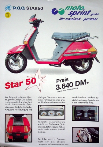 P.G.O. Star 50 Prospekt 199?