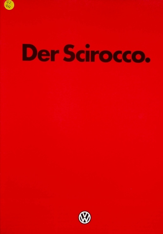 VW Scirocco Prospekt 01/1985