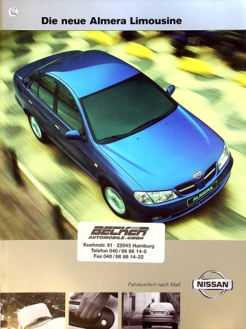 Nissan Almera Limousine Prospekt 06/2000