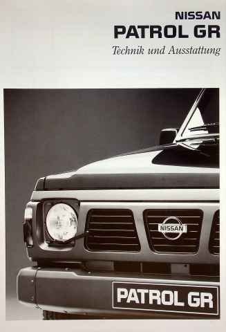 Nissan Patrol GR - technische Daten & Ausstatungen - Prospekt 02/1994