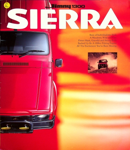 Suzuki Sierra Jimny 1300 - Japan - Prospekt 1993