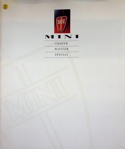 Rover Mini Cooper Mayfair Special Prospekt 01/1993